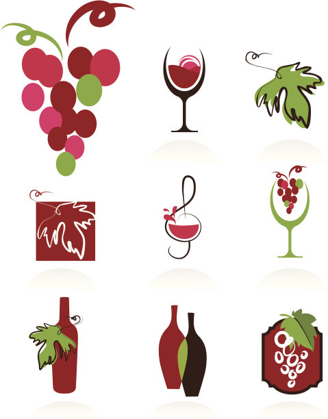 葡萄酒图标收藏图片下载