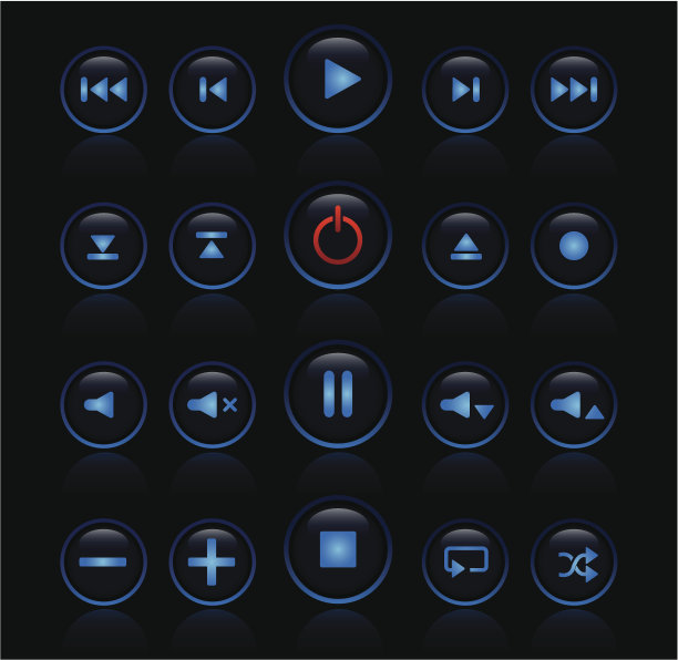 媒体图标图片下载