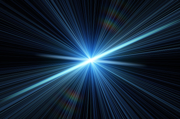 新的星星在黑色的背景上发光图片下载