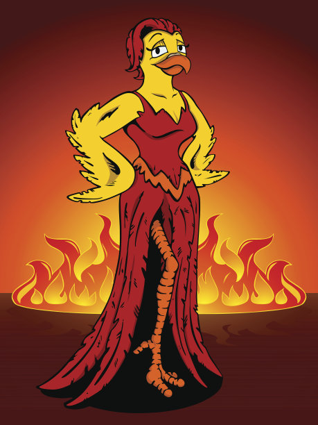 在一个炎热的小鸡图片下载