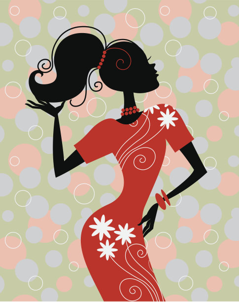 时尚的女孩图片下载