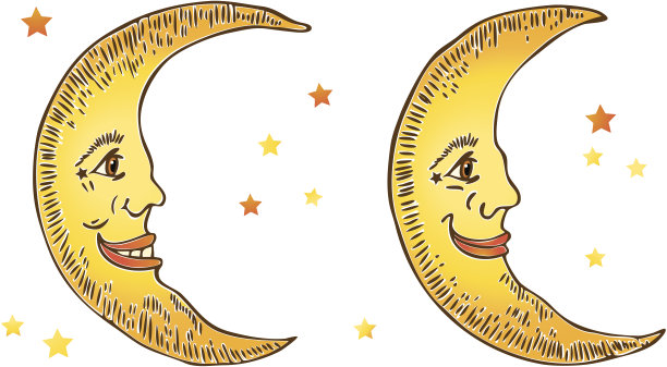 微笑的月亮图片下载