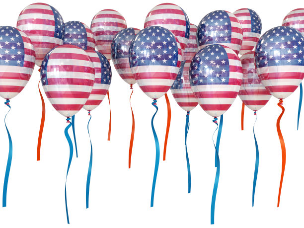 美国独立日气球图片下载