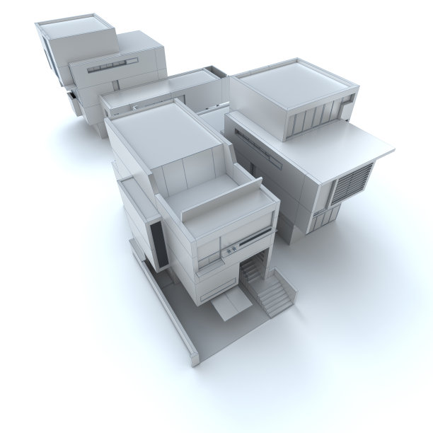 白色的建筑设计师图片下载