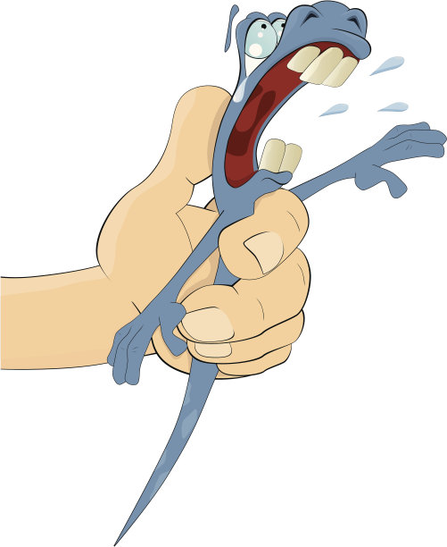 手里拿着受惊的小虫子图片下载