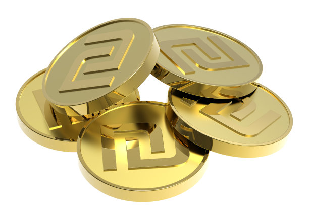 金币孤立在白色背景上图片下载