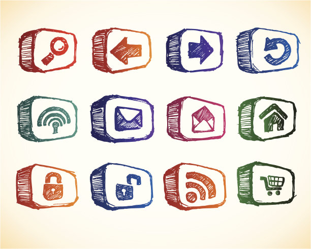 一套互联网图标图片下载