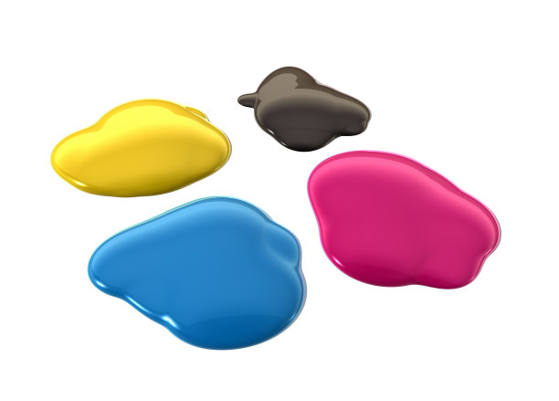 Cmyk溅墨滴图片下载