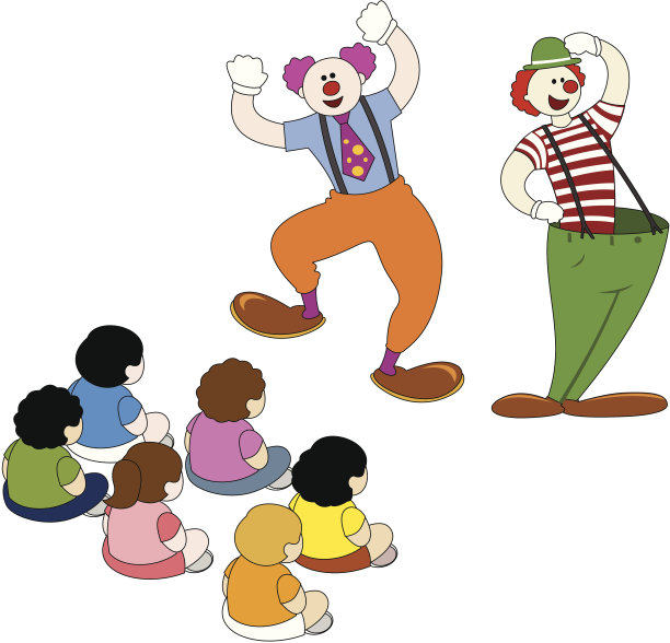 小丑表演图片下载