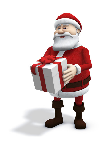 圣诞老人与礼物图片下载