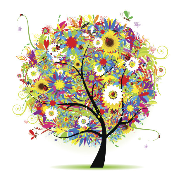 花美丽的树图片下载