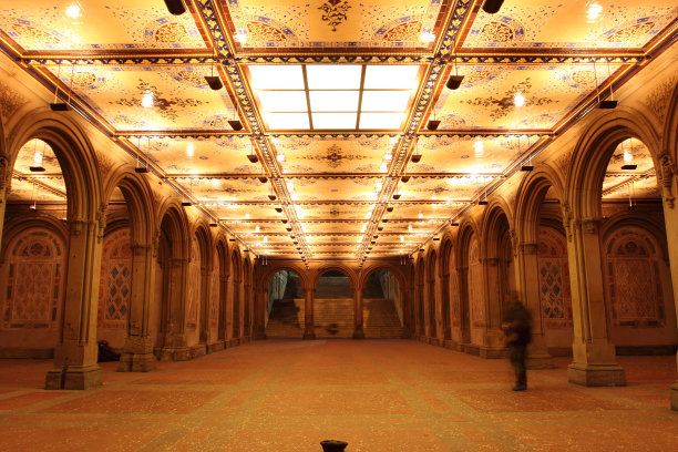 中央公园的夜晚图片下载