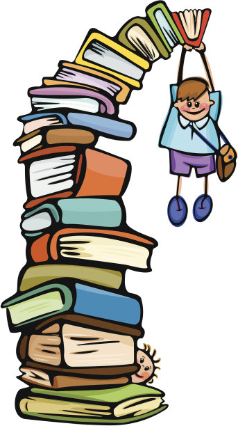 男孩和书籍图片下载