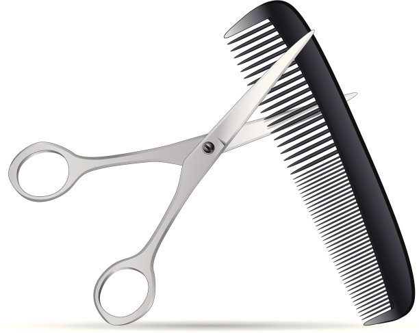 剪刀和梳子图片下载