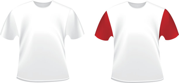 白色体恤衫图片下载