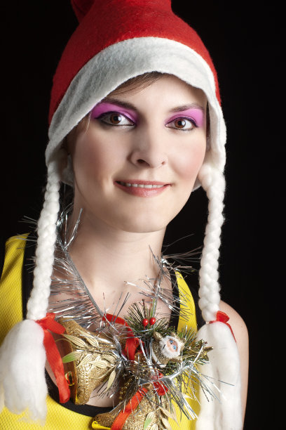 圣诞节的女孩图片下载