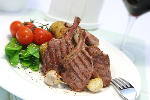 羊肉片素材图片