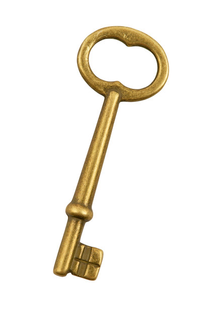 键隔离在白色上图片下载