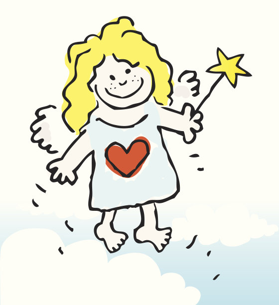 爱神丘比特卡通，情人节插画图片下载