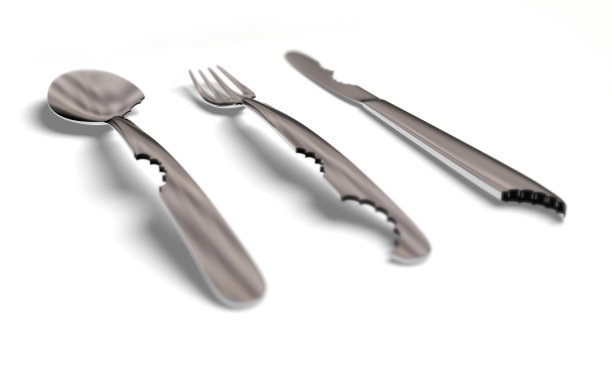 具有景深的位餐具图片下载