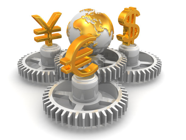 世界货币。3 d图片下载