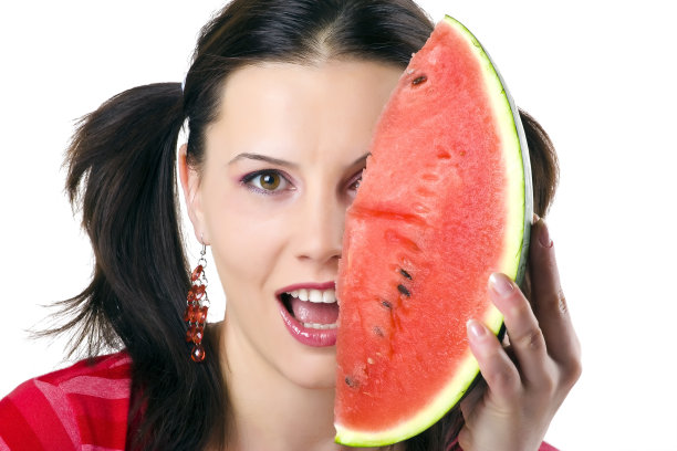 西瓜女孩图片下载