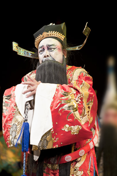 留着长胡子的京剧演员图片下载