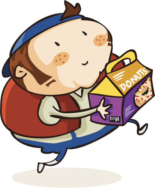 甜甜圈送得很急。图片下载