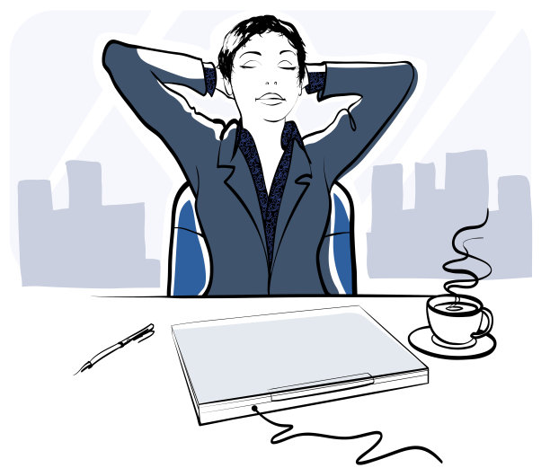 办公室里的年轻女商人图片下载