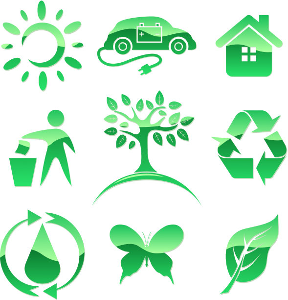 光滑的绿色图标图片下载