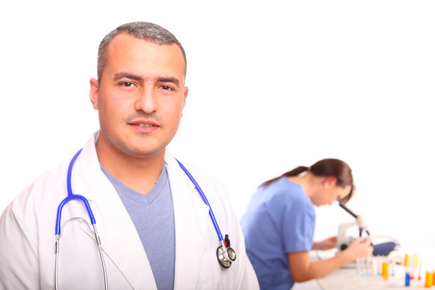 男医生和女护士的特写图片下载