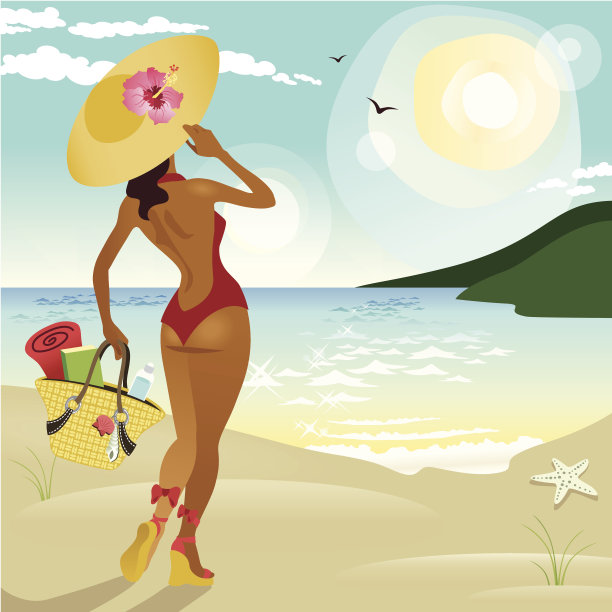 日光浴的美丽图片下载