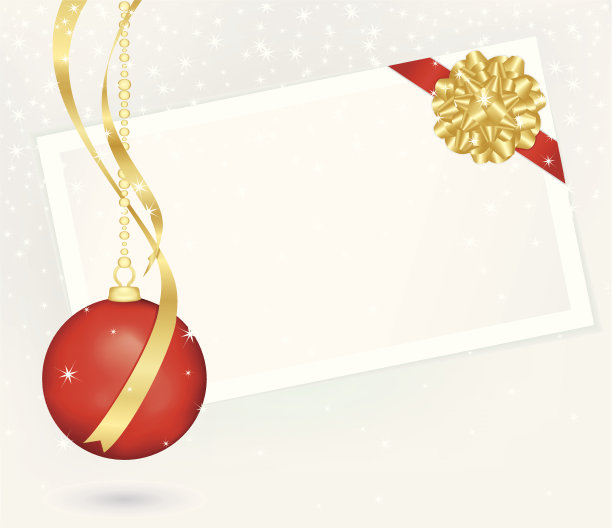 圣诞贺卡和装饰品。图片下载