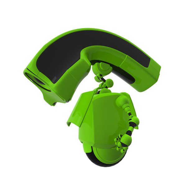 奇异可爱的绿色机器人图片下载