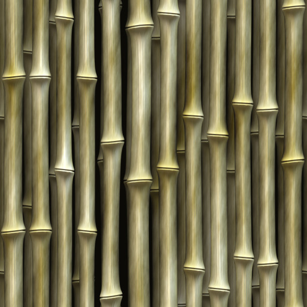 无缝竹植物墙背景图片下载