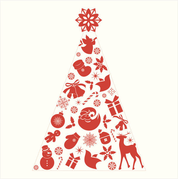 圣诞树图标集图片下载