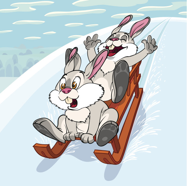 滑动的兔子图片下载