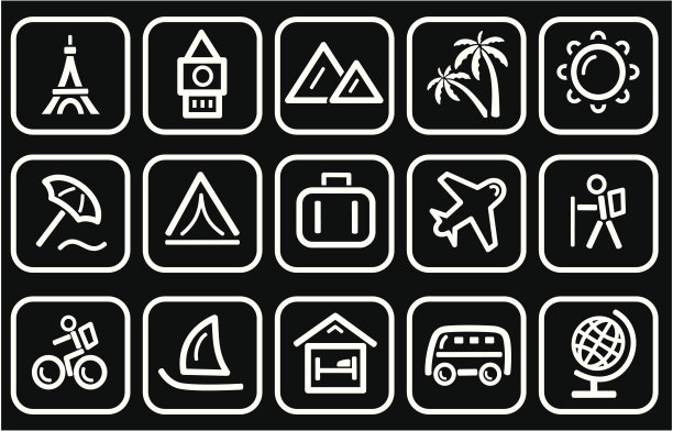 旅游的图标图片下载