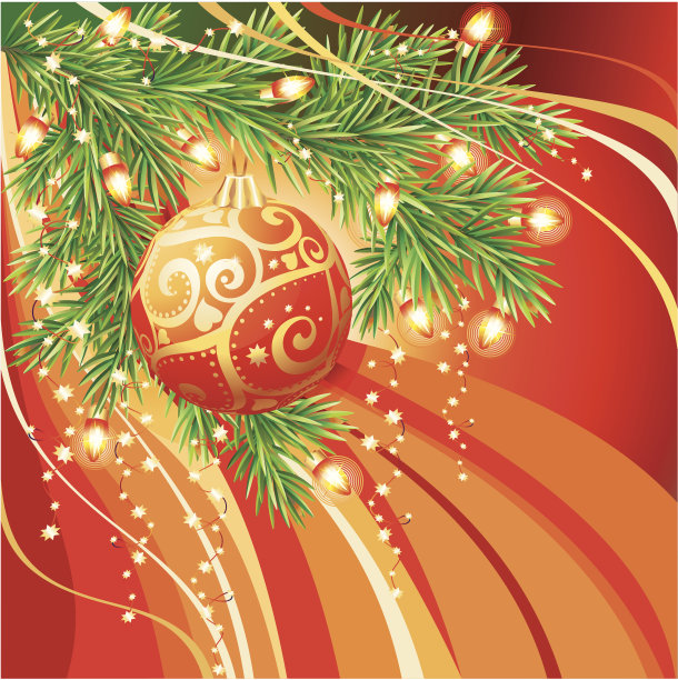 美丽的圣诞背景。图片下载