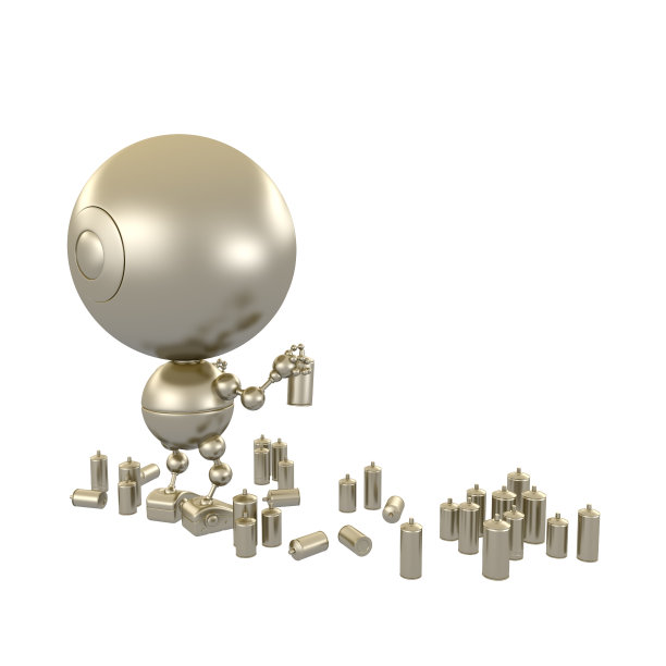 画涂鸦的人的金色雕像图片下载