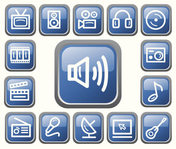 媒体按钮图片下载