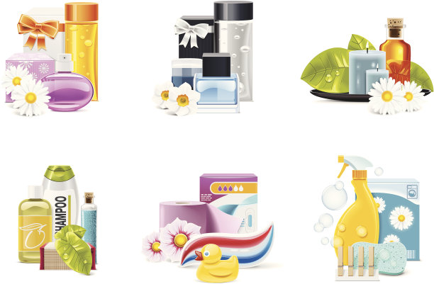 健康和美容用品图标图片下载