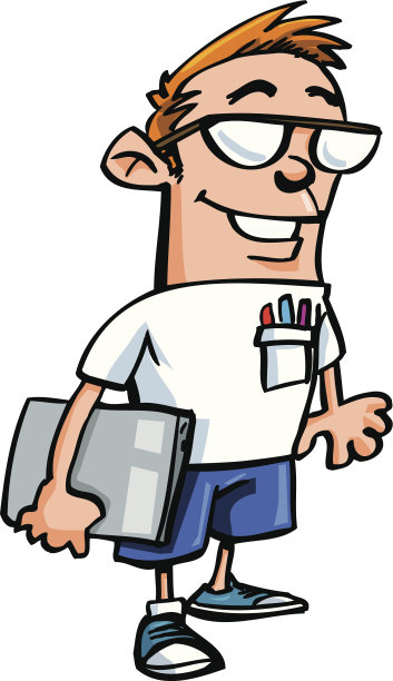 极客腋下夹着一台笔记本电脑图片下载