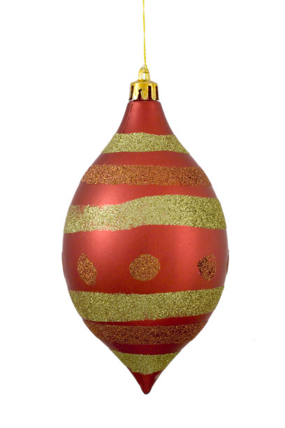 红色和金色的圣诞装饰品图片下载