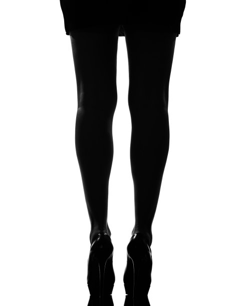 女鞋的高跟鞋轮廓图片下载