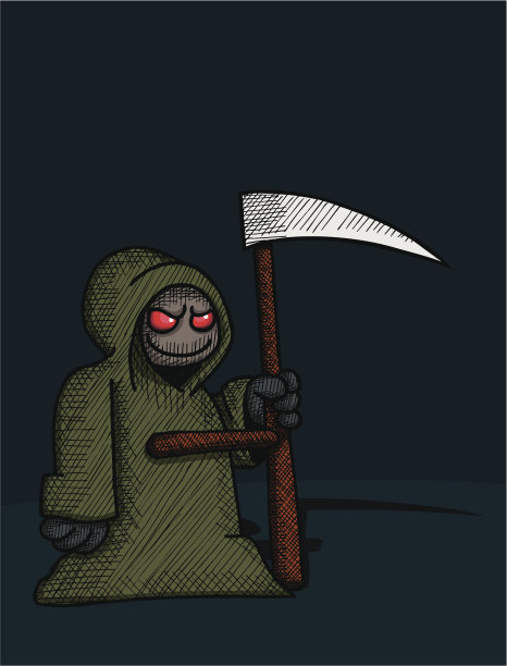 恐怖的死神图片下载