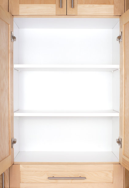 空的厨房橱柜图片下载