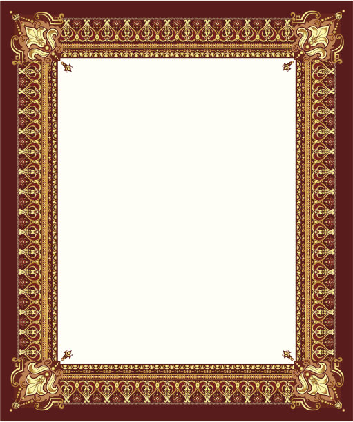豪华金色饰框图片下载