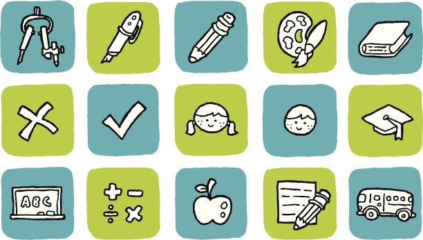 涂鸦图标设置-教育图片下载