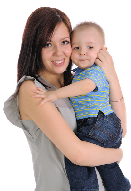 妈妈和儿子。图片下载
